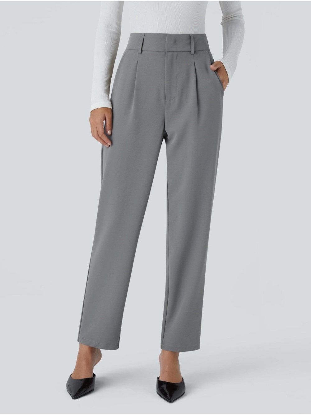 Halara Flex™ High Waisted Pocket Solid Work Tapered Pants